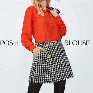 CAbi Posh Blouse - Deep Orange - Size L